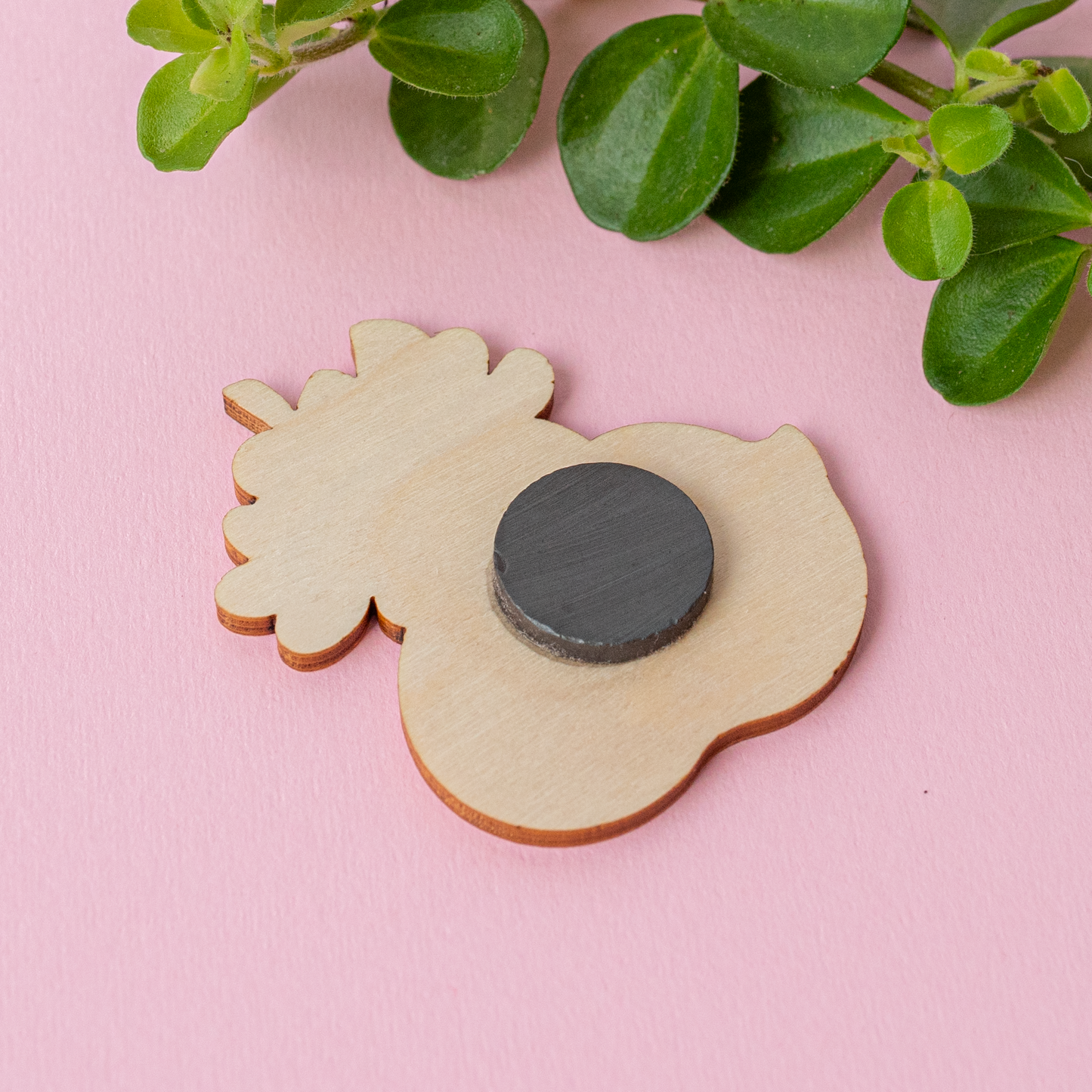 Kukka-ankka | Puinen magneetti