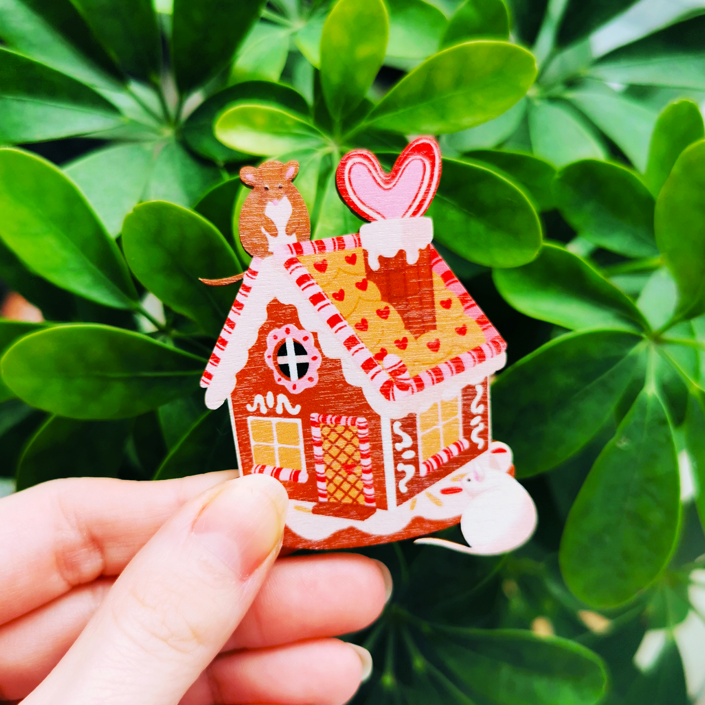 Piparihiiret | Puinen magneetti