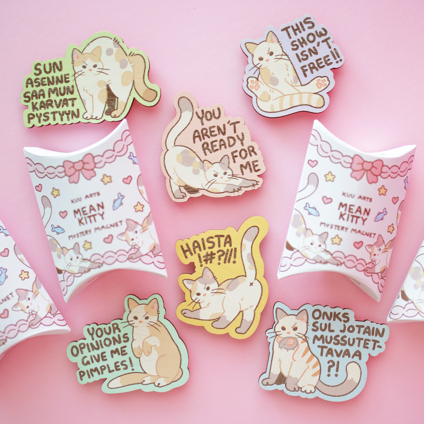 Mean Kitty gacha | Puinen magneetti