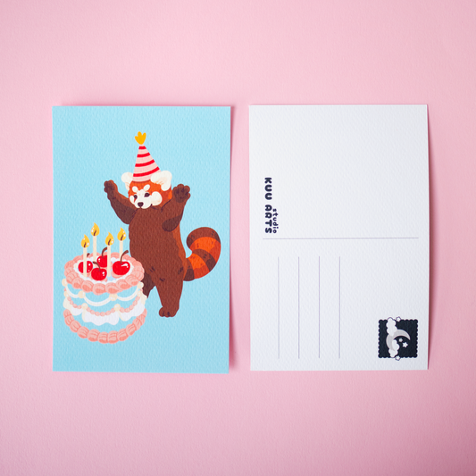 Synttäri panda | Postikortti