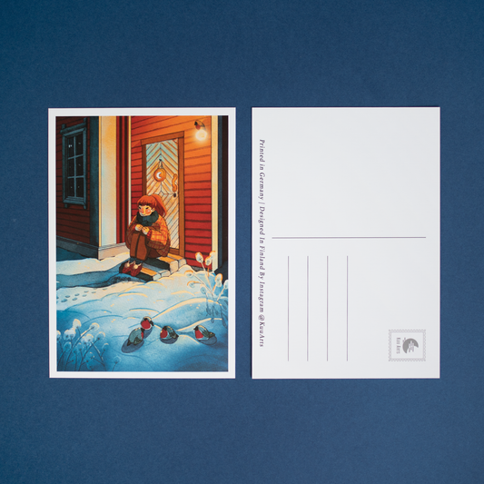 Keskitalven vieras | Postikortti