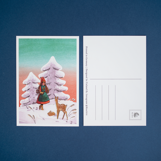 Talvisia kohtaamisia | Postikortti