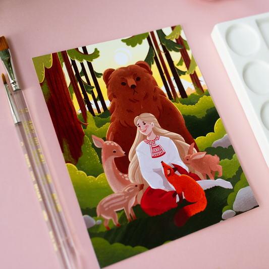 Karjalan kunnailla | Taideprintti