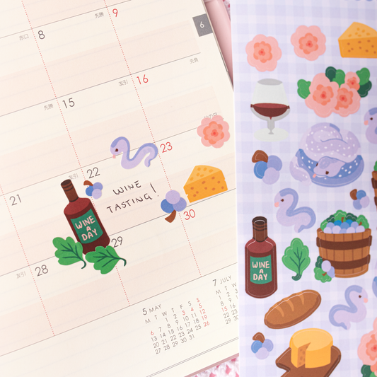 Käärme viinitarhassa | Vinyylitarra-arkki