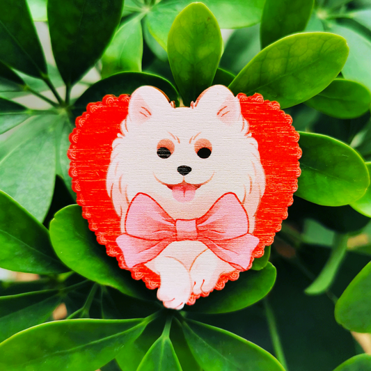 Sydänkoira | Puinen magneetti