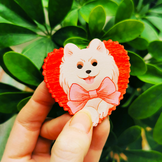 Sydänkoira | Puinen magneetti