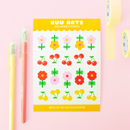 Kukat | Eco Paperitarra-arkki